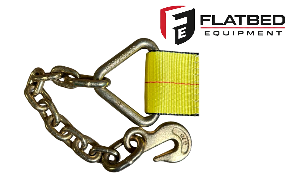 Ratchet Strap 4" x 40' Chain Anchor Heavy Duty