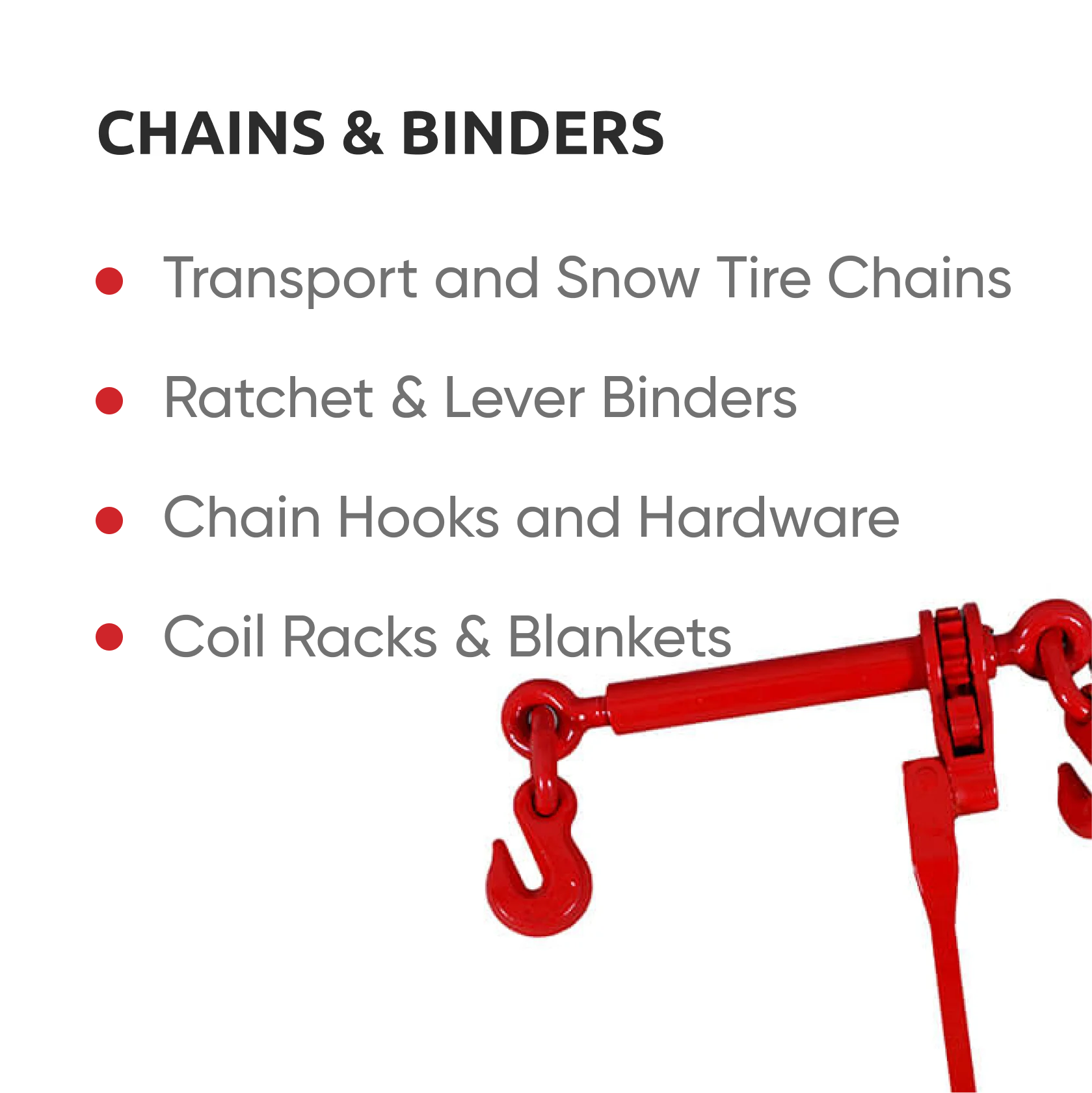 CHAINS & BINDERS