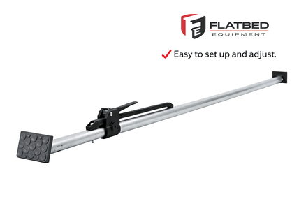 Aluminum Cargo Bar 89"–104" Adjustable Heavy Duty 38mm - Flatbed Equipment Inc
