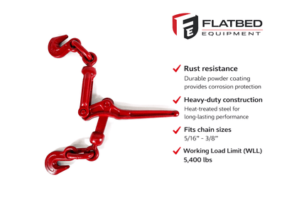 Lever Chain Binder 5/16"–3/8" Heavy Duty - Flatbed Equipment Inc