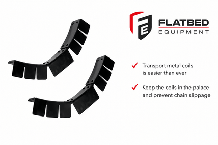 Metal Coil Protector w/ Rubber Heavy Duty - Flatbed Equipment Inc