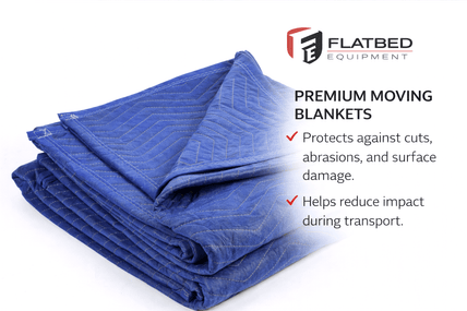 Moving Blanket 72" x 80" Premium Woven Heavy Duty - Flatbed Equipment Inc