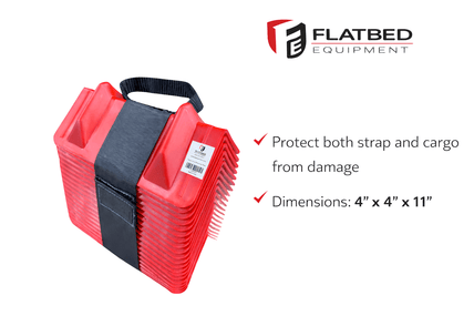 Plastic Corner Protectors 4" 20 Pack Heavy Duty - Flatbed Equipment Inc