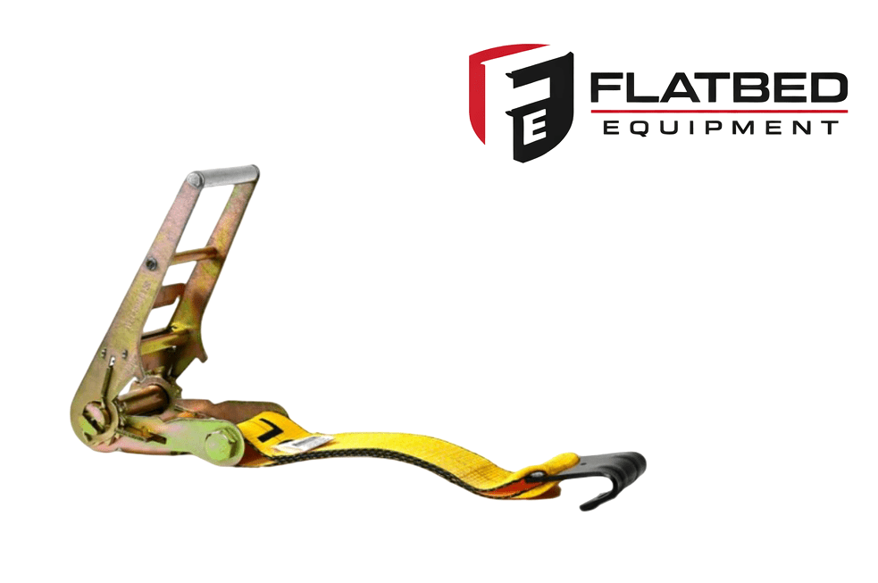 Ratchet Strap 4" x 30' Flat Hook Heavy Duty - Flatbed Equipment Inc