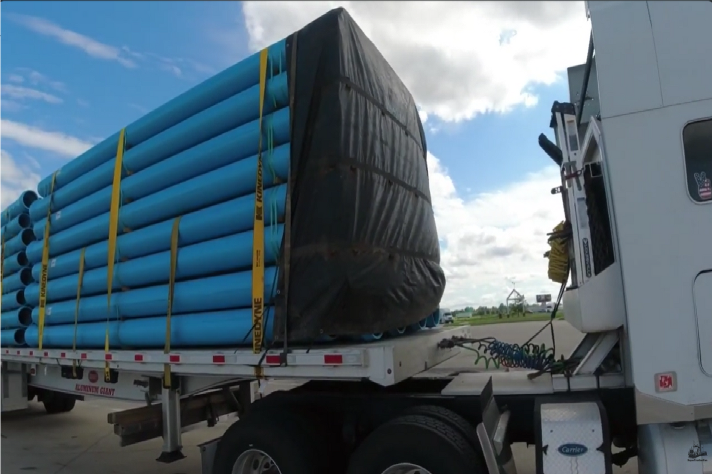 Smoke Tarp Flatbed Front Protection Heavy Duty