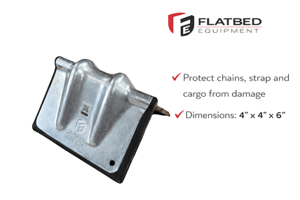 Steel Corner Protector w/ Rubber Heavy Duty - Flatbed Equipment Inc