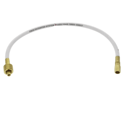 Tire Hose Assembly 17" Thermoplastic Straight Long Flex Air Line - Flatbed Equipment Inc