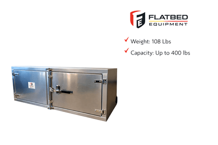 Toolbox 24" x 24" x 60" Aluminum Heavy Duty - Flatbed Equipment Inc