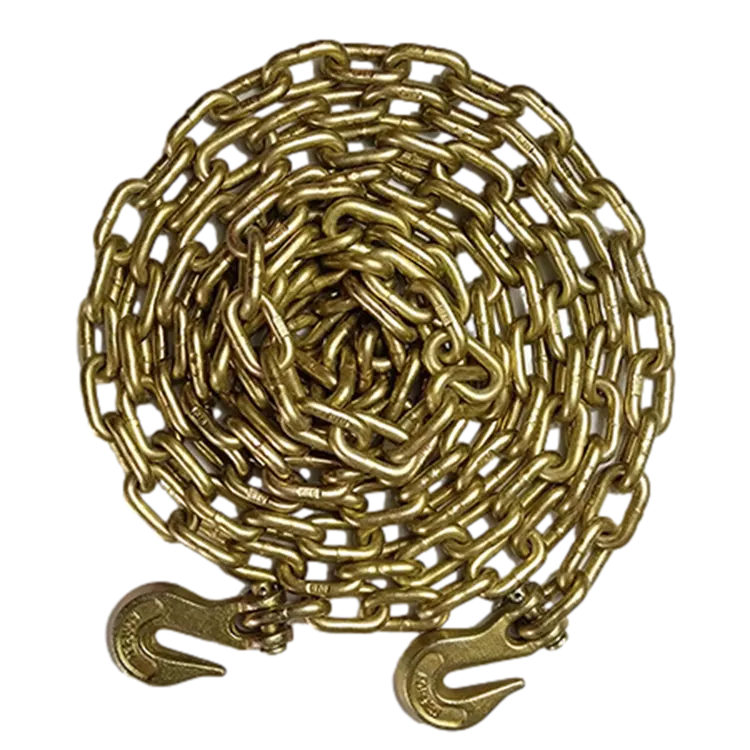 5/16'' x 20' G70 Transport Chain w/ Clevis Grab Hooks - photo