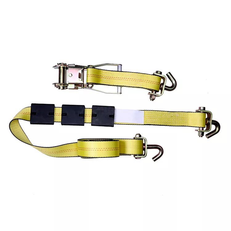 2'' x 12' Car Wheel Ratchet Strap w/ Swivel J Hooks - photo