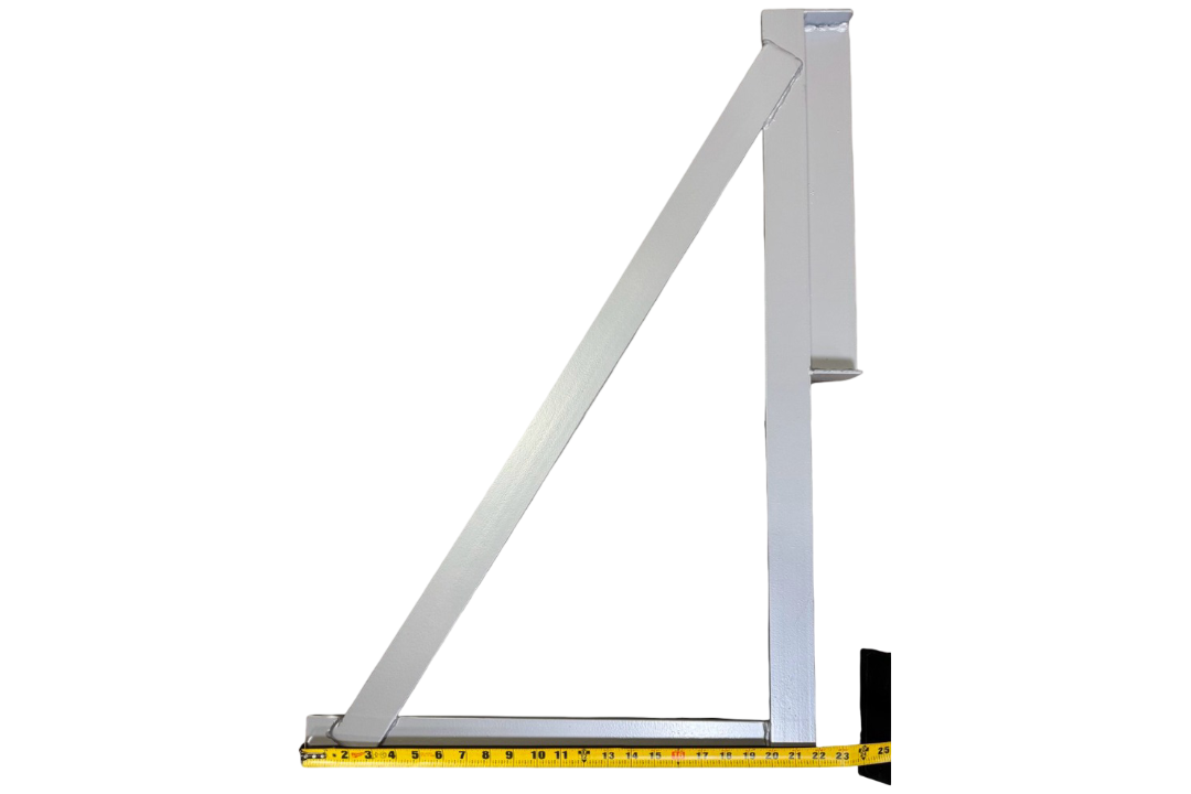 22"x34" - 17" Toolbox mounting brackets Silver color 2pcs/pair