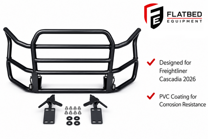 Deer Guard Freightliner Cascadia / Heavy Duty Grill Guard / PVC Coated