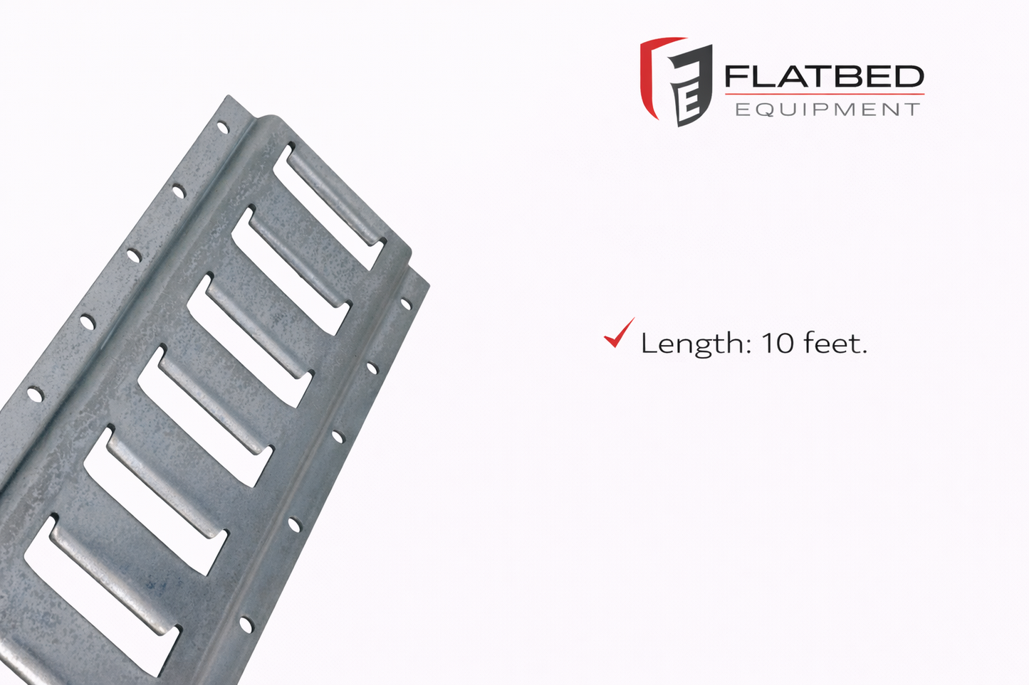 E-Track Rail 10 ft Galvanized Heavy Duty