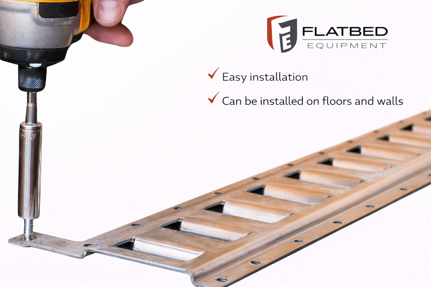 E-Track Rail 10 ft Galvanized Heavy Duty