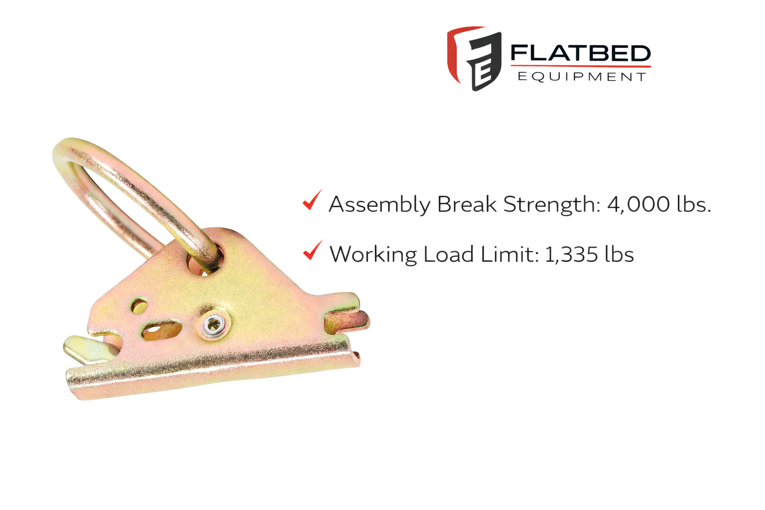 E-Track Tie Down Fitting Heavy Duty