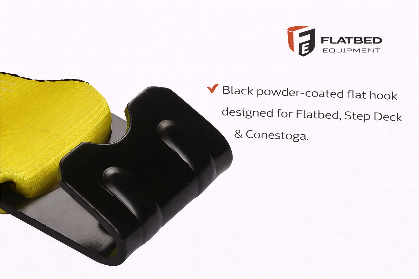 4'' x 30' Winch Strap with Flat Hook