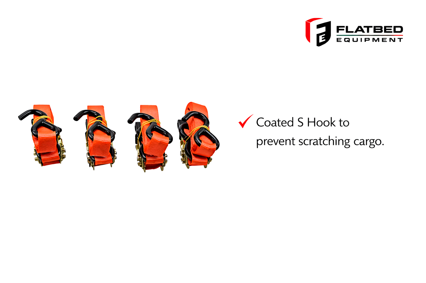 Ratchet Strap Kit 1" x 12' 4 Pack Heavy Duty