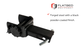 Stake Pocket Winch Black Heavy Duty