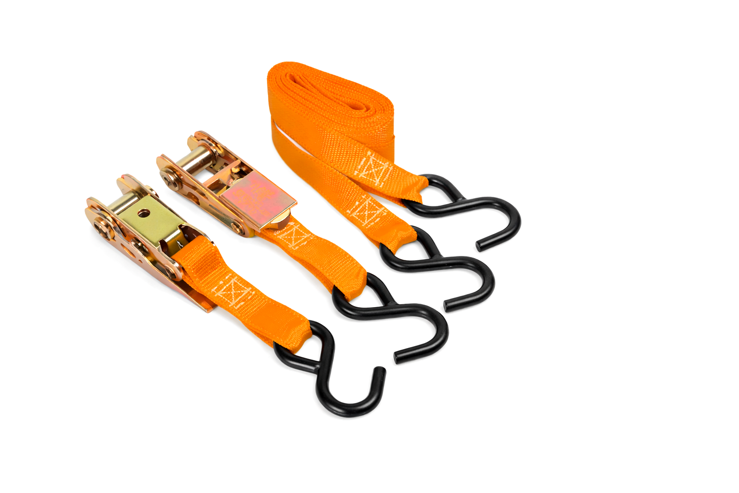 Ratchet Strap Kit 1" x 12' 4 Pack Heavy Duty