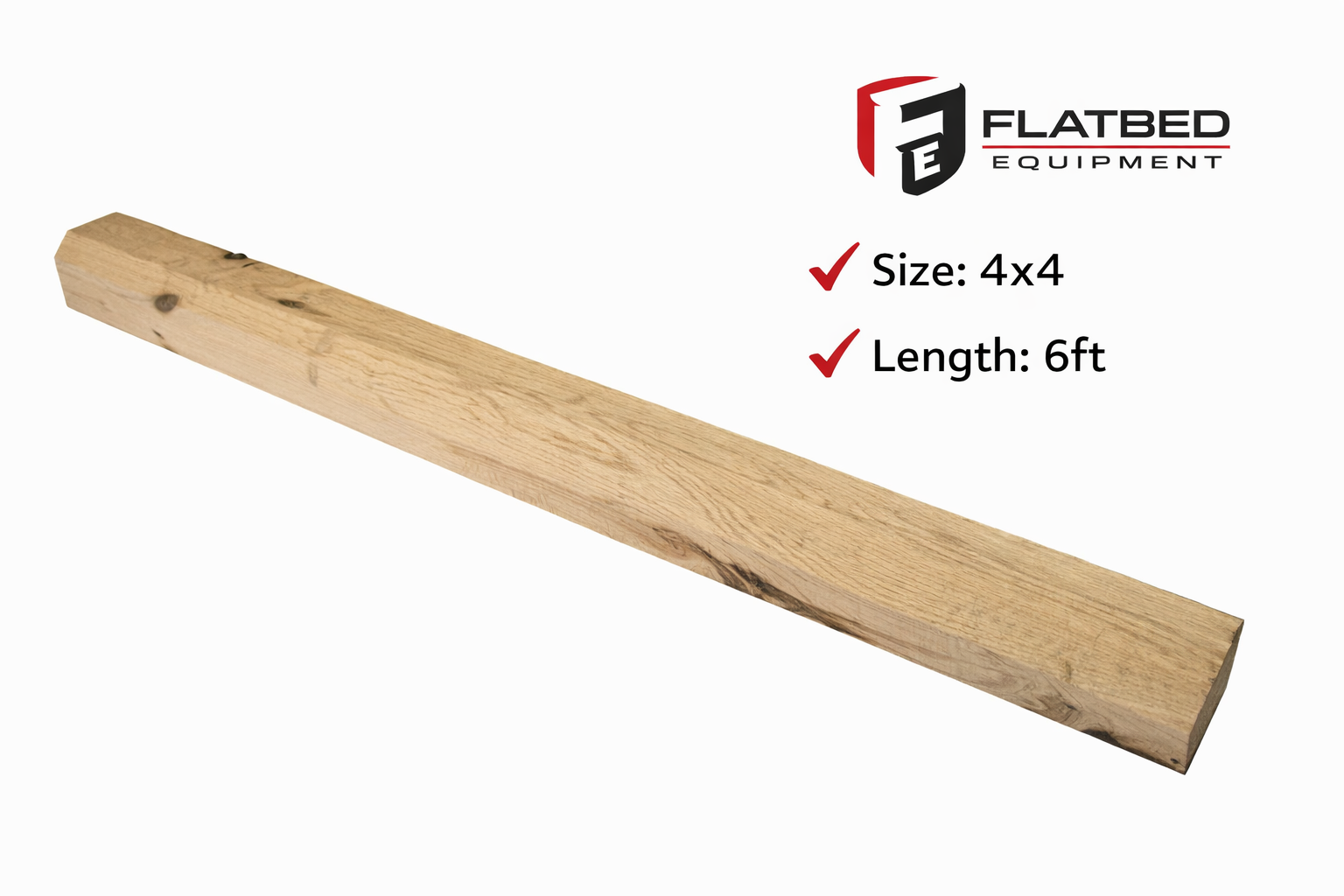 4x4 Coil Beveled Dunnage Lumber - 6 ft Long