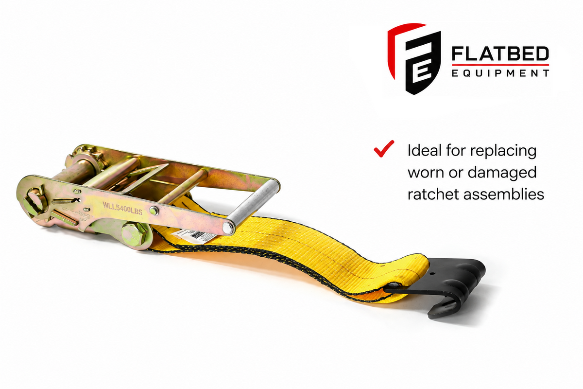 4” Flat Hook Ratchet – No Strap / Flatbed Cargo Tie Down