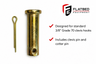 Pin and cotter pin for standard 1/2” Grade 70 clevis hooks