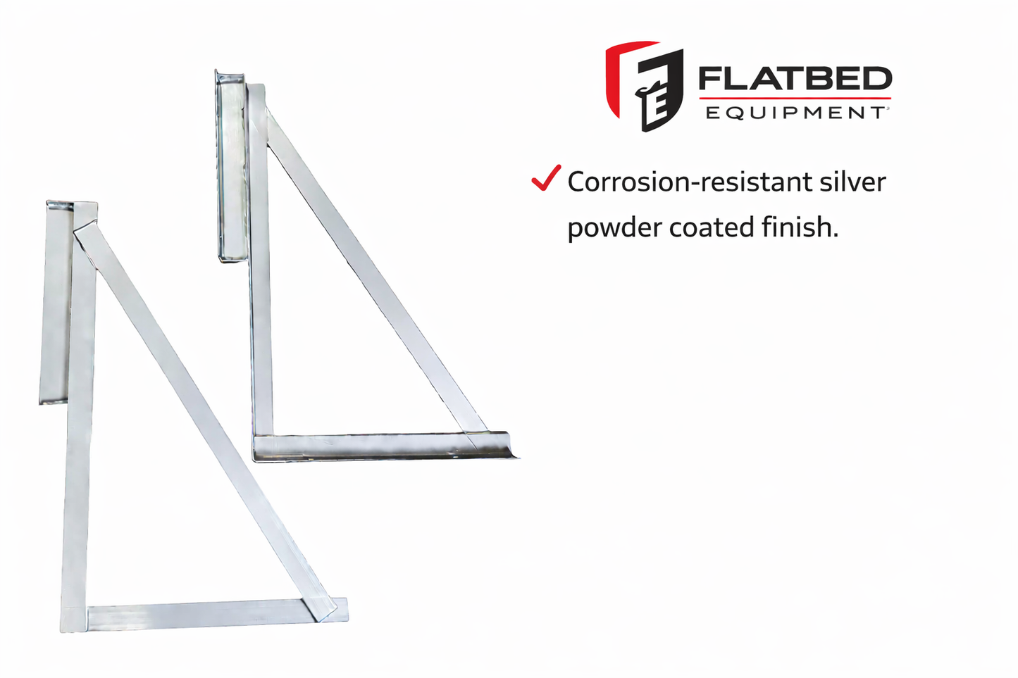 22"x34" - 17" Toolbox mounting brackets Silver color 2pcs/pair