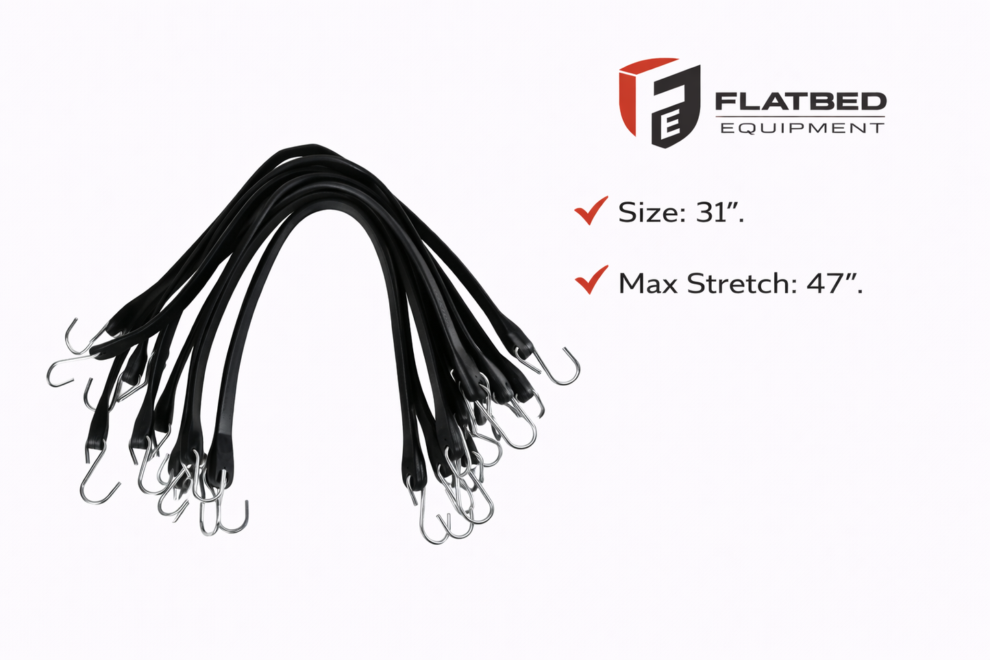 Rubber Tarp Bungee 31" Heavy Duty