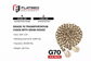3/8'' x 20' G70 Transport Chain w/ Clevis Grab Hooks