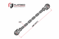 3/8'' x 20' G70 Transport Chain w/ Clevis Grab Hooks