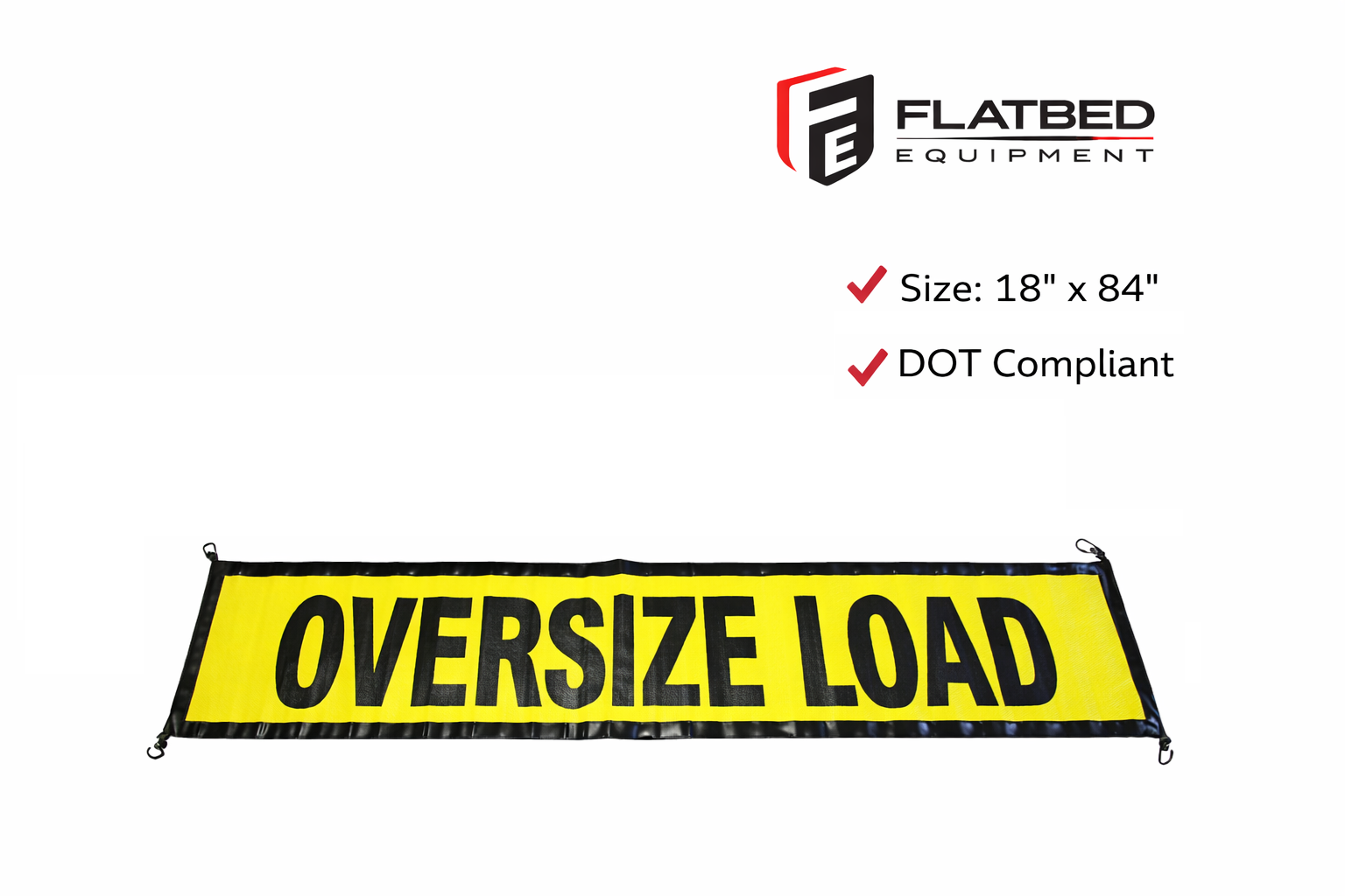 OVERSIZE LOAD - 18" x 84" Mesh w/ Bungee Cords (1 Piece)