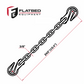 3/8'' x 20' G70 Transport Chain w/ Clevis Grab Hooks
