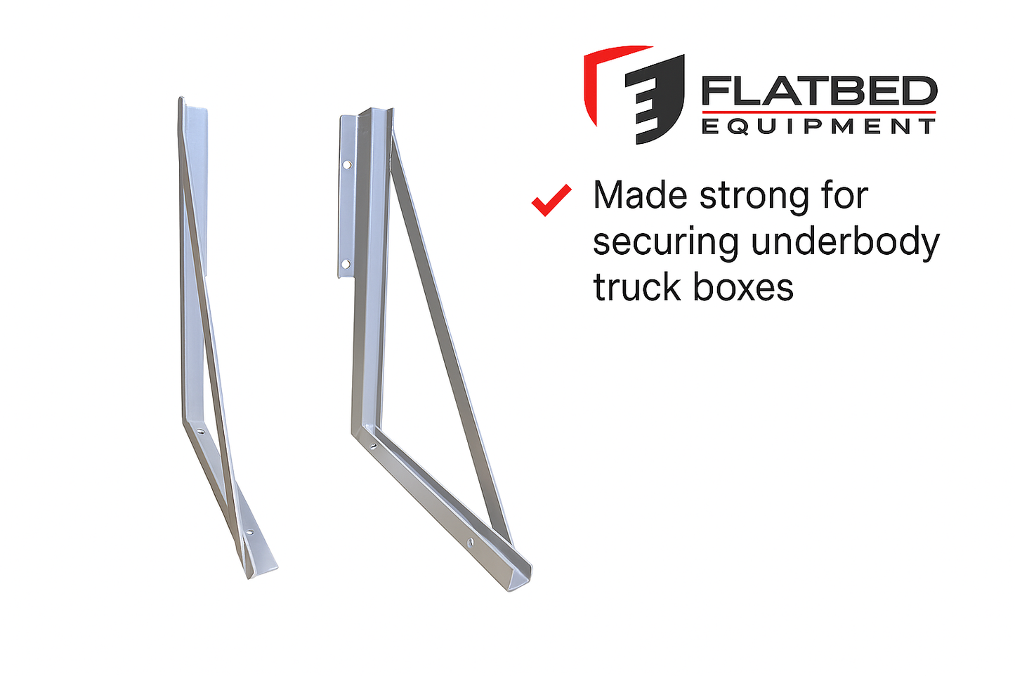 22"x34" - 17" Toolbox mounting brackets Silver color 2pcs/pair