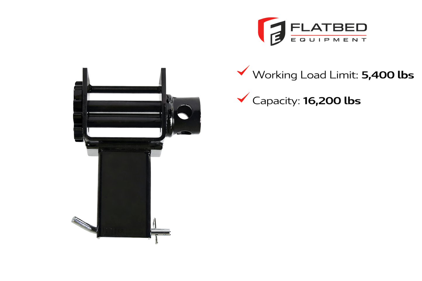 Stake Pocket Winch Black Heavy Duty