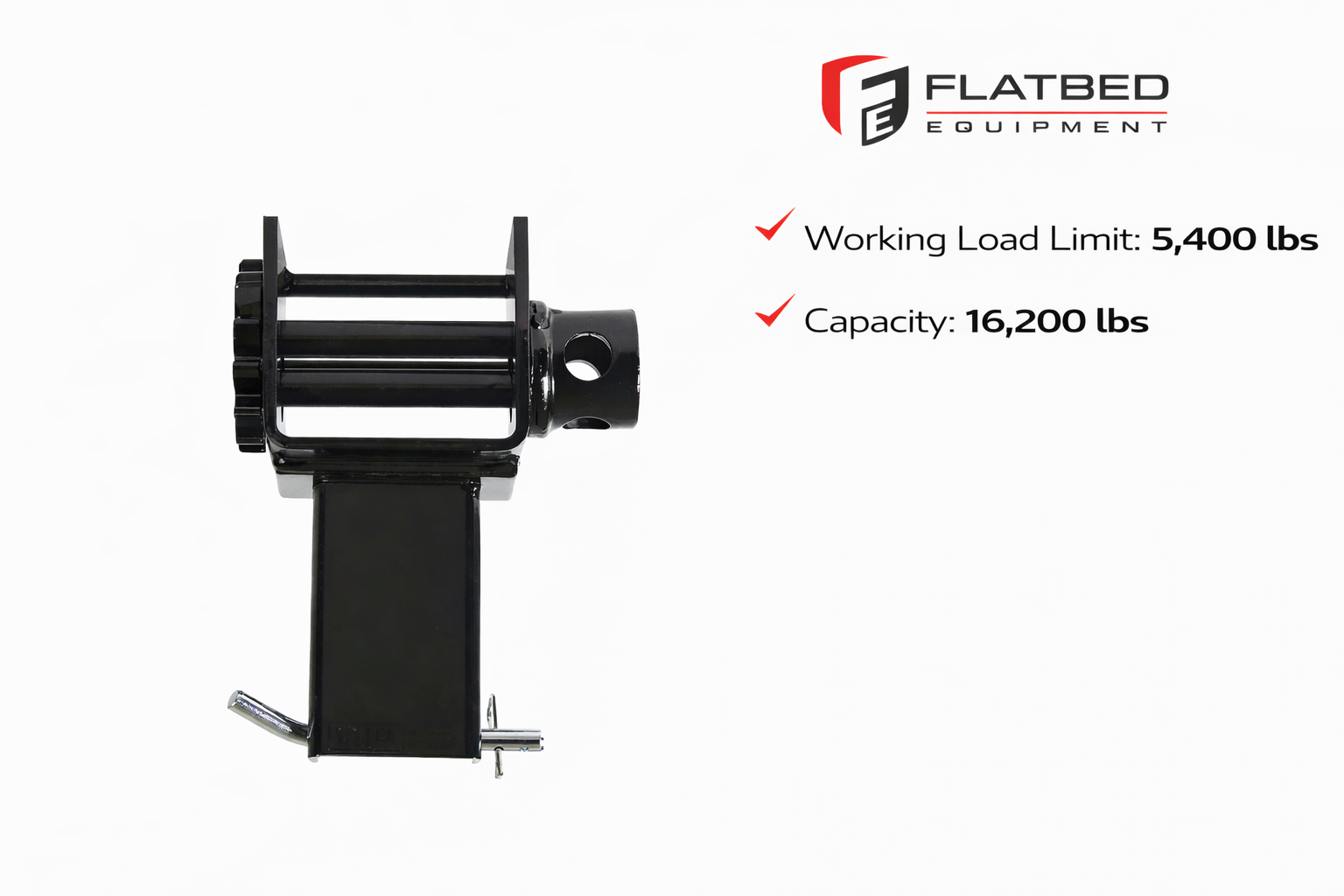 Stake Pocket Winch Black Heavy Duty