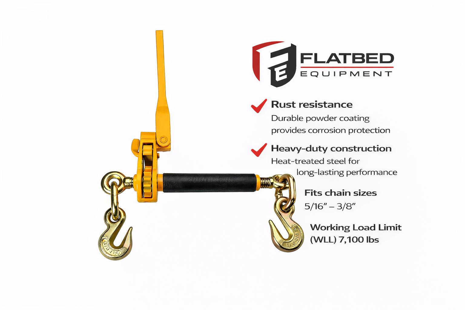 Folding Handle Quick Binder Plus Ratchet Binder 5/16''-3/8''