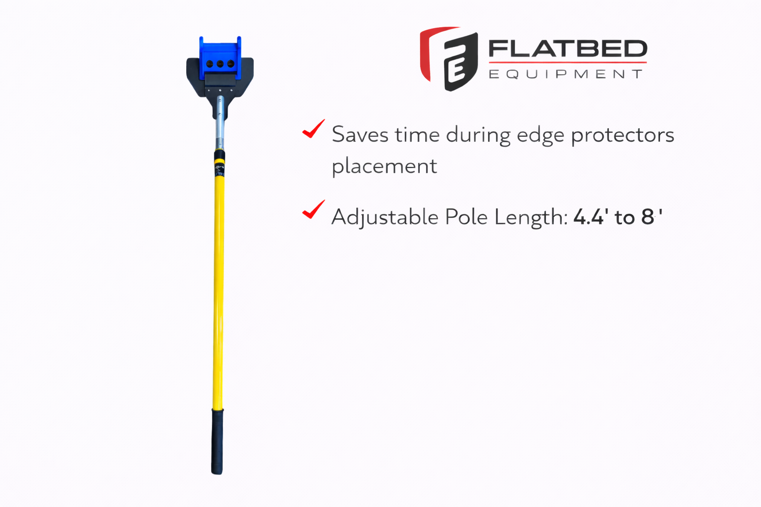 Corner Protector Placement Tool  Length: 4.4' to 8' EPOXY RESIN