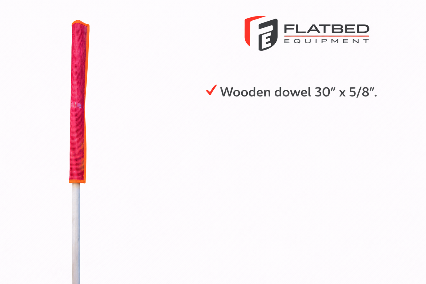 Vinyl Mesh Flag with Wooden Dowel 18" x 18"