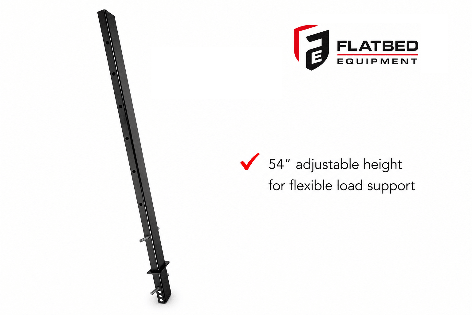 Adjustable Pipe Stake 54" Heavy Duty Flatbed - Flatbed Equipment Inc