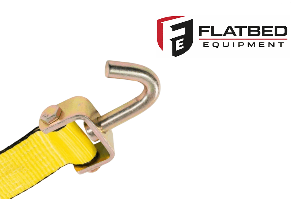 Car Wheel Strap 2" x 12' Swivel J Hook Heavy Duty - Flatbed Equipment Inc