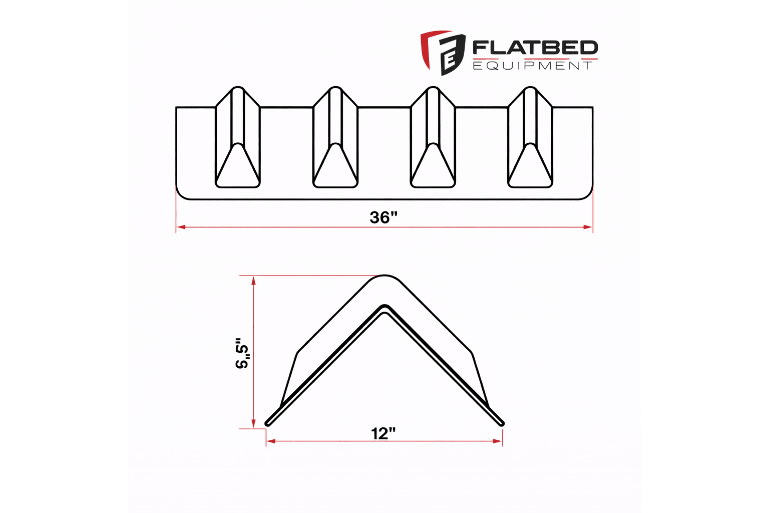Corner Protector V Shape 36" Heavy Duty - Flatbed Equipment Inc