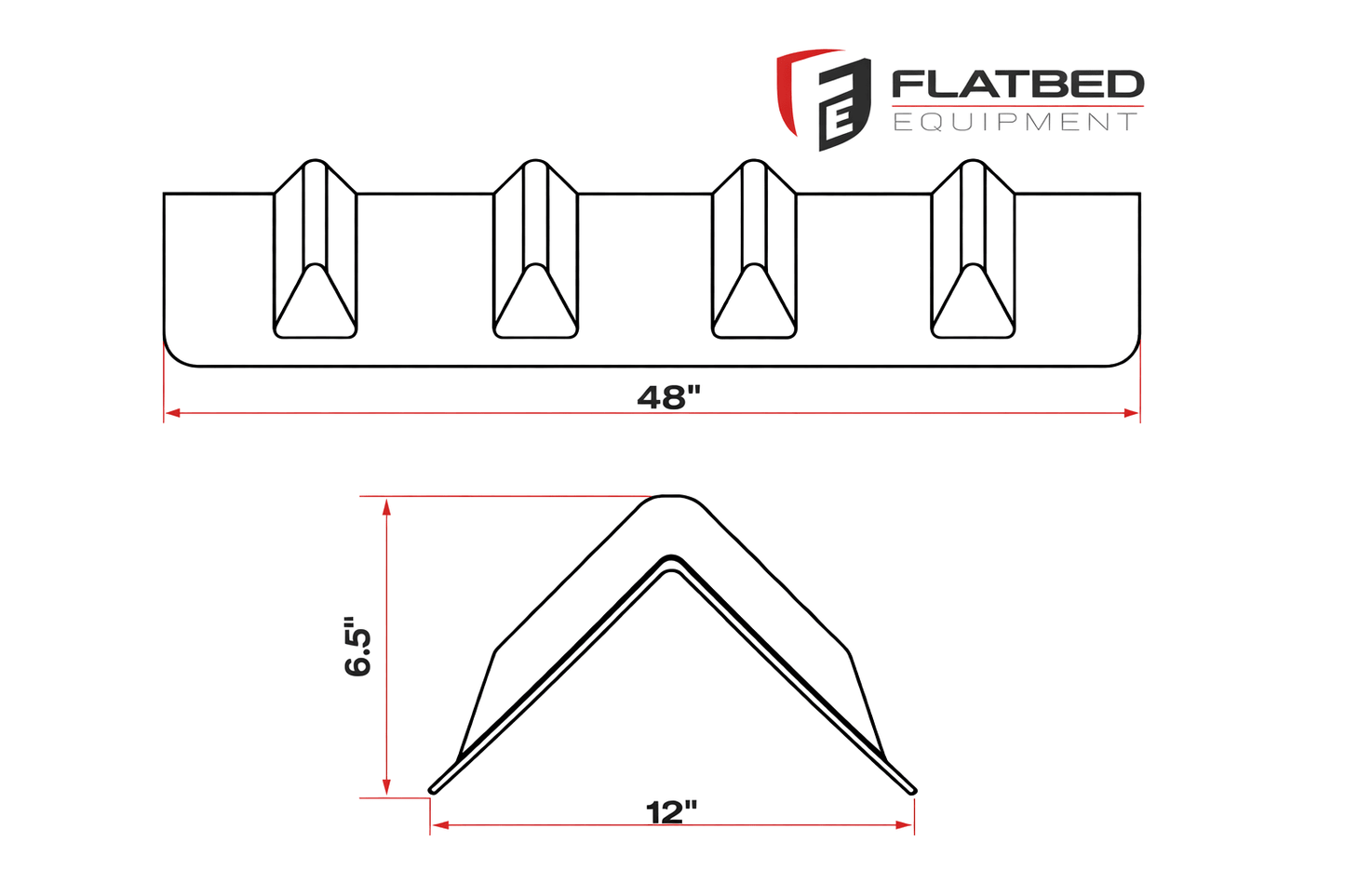 Corner Protector V Shape 48" Heavy Duty - Flatbed Equipment Inc