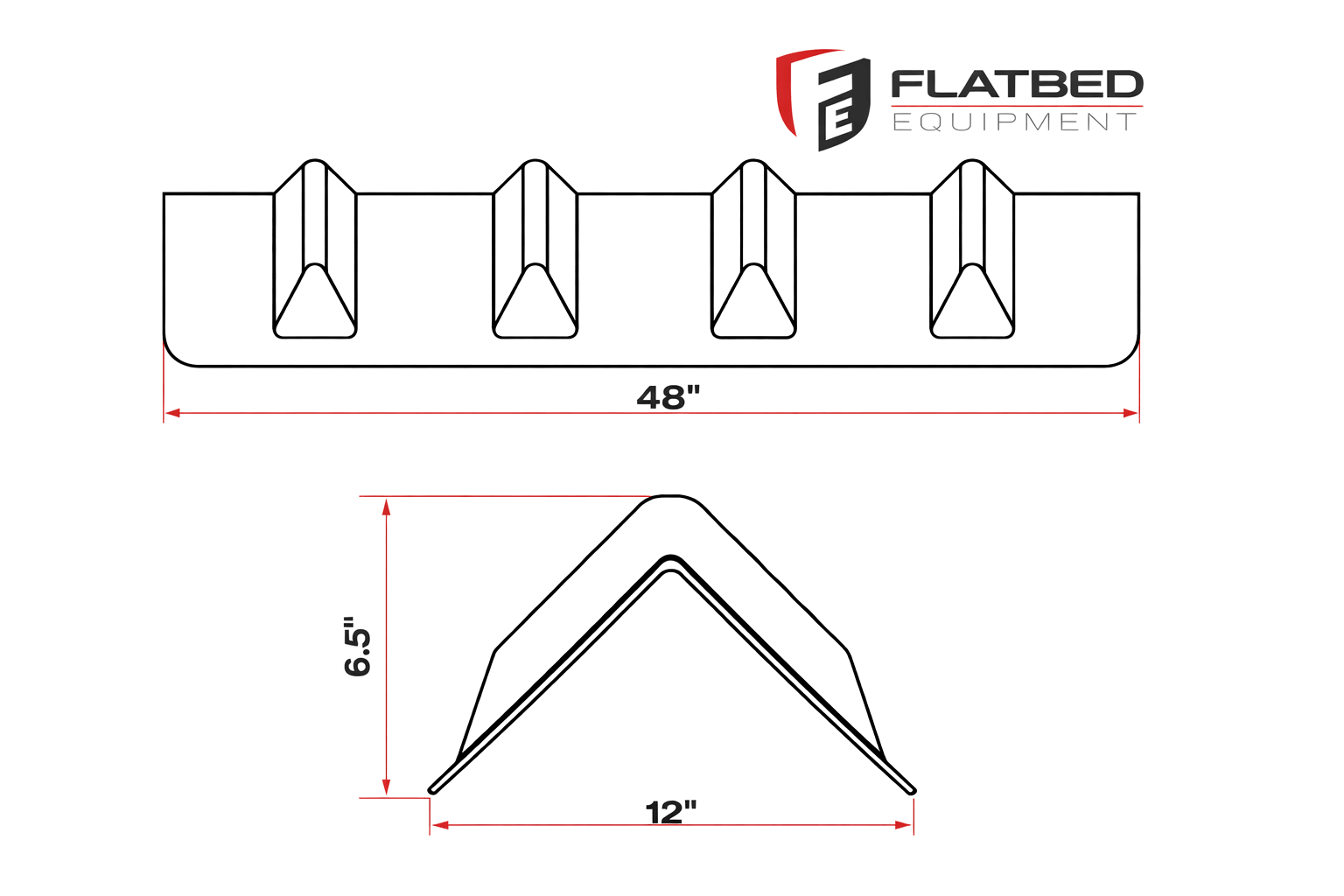 Corner Protector V Shape 48" Heavy Duty - Flatbed Equipment Inc