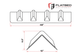 Corner Protector V Shape 48" Heavy Duty - Flatbed Equipment Inc