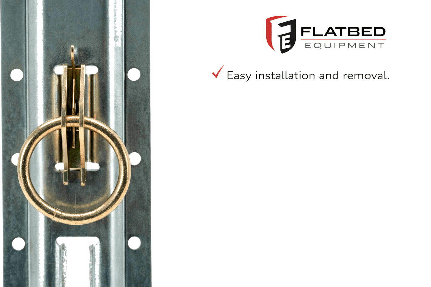 E - Track Tie Down Fitting Heavy Duty - Flatbed Equipment Inc