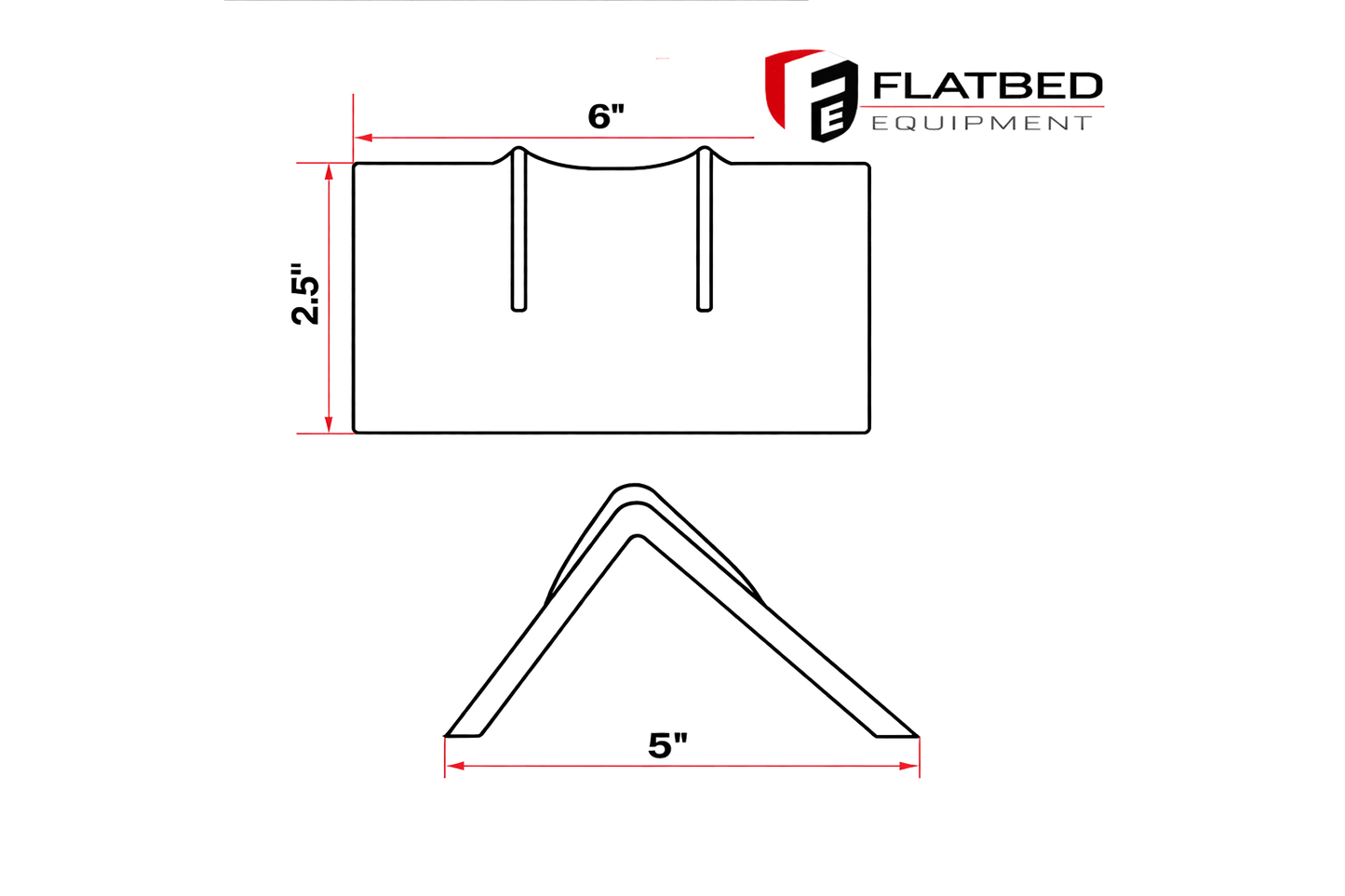 Heavy Duty Edge Corner Protector (black) - Flatbed Equipment Inc
