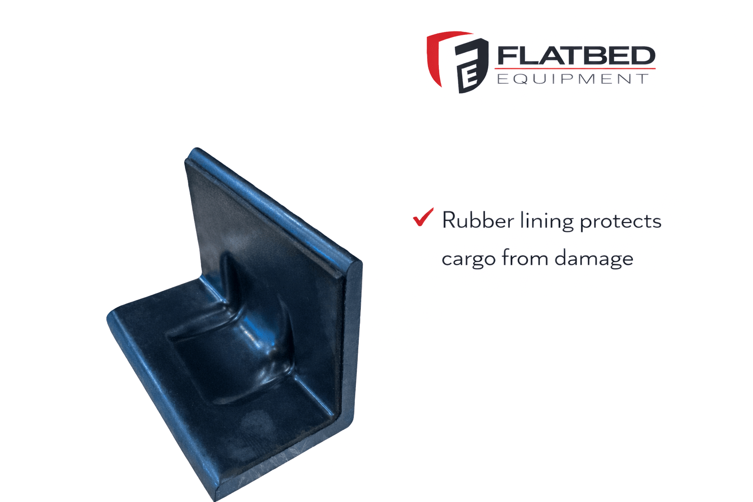Heavy Duty Edge Corner Protector (black) - Flatbed Equipment Inc
