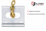 J-Plate Aluminum Extruded Tie-Down (Compatible with Reitnouer Trailers) - Flatbed Equipment Inc