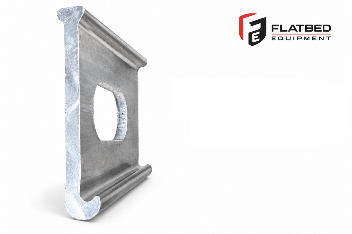 J-Plate Aluminum Extruded Tie-Down (Compatible with Reitnouer Trailers) - Flatbed Equipment Inc
