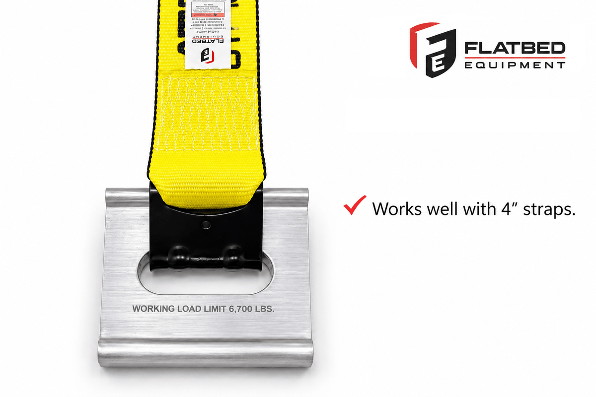 J-Plate Aluminum Extruded Tie-Down (Compatible with Reitnouer Trailers) - Flatbed Equipment Inc